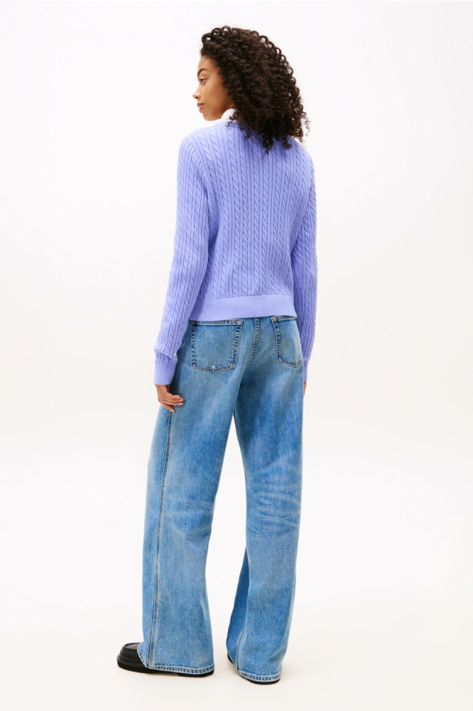 Tommy Jeans paarse dames trui | Model