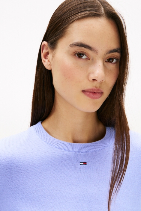 Tommy Jeans paarse dames trui | Close up