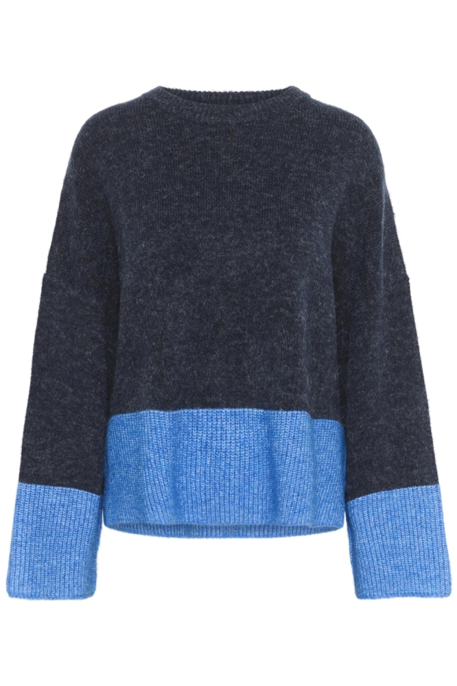 Culture blauwe dames trui | Vooraanzicht