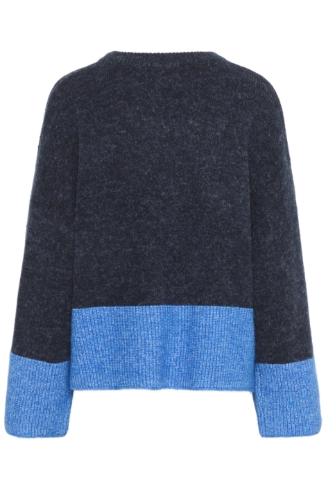 Culture blauwe dames trui | Achteraanzicht