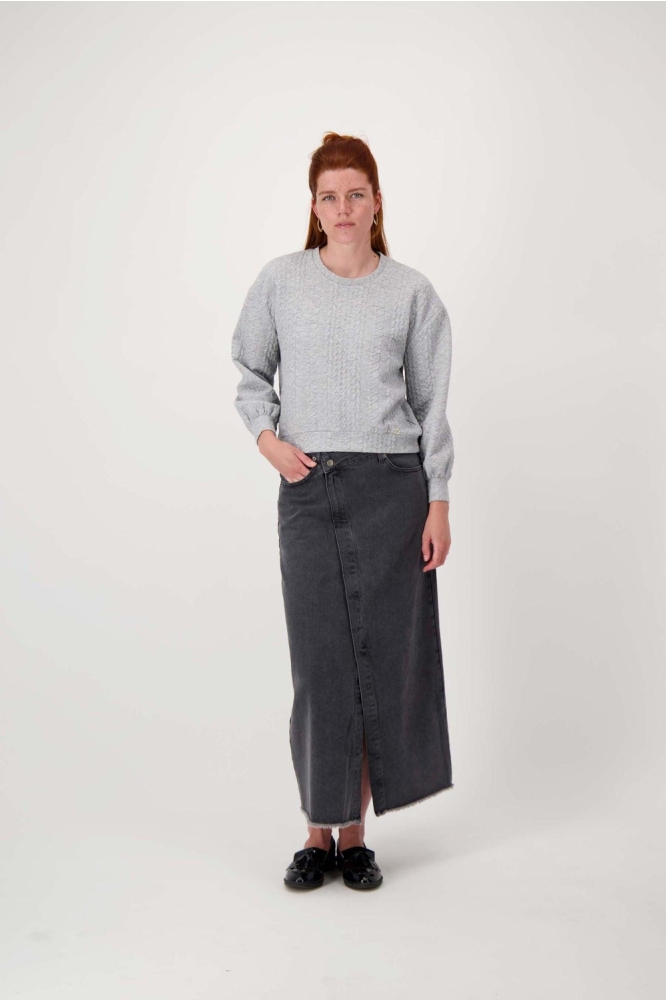 Zusss grijze dames trui | Model