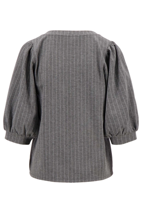 Zusss grijze dames t-shirt | Achteraanzicht