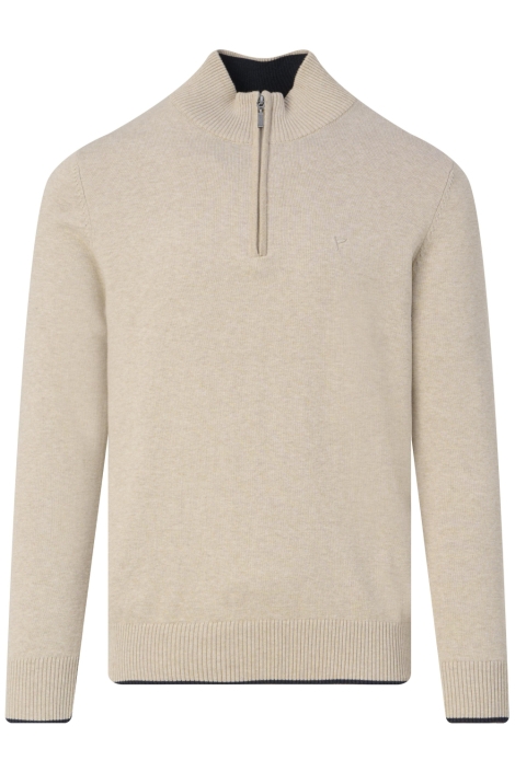 Campbell beige heren trui | Vooraanzicht