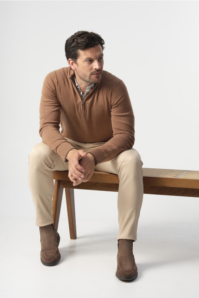 Campbell camel heren trui | Model