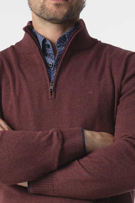 Campbell rode heren trui | Close up