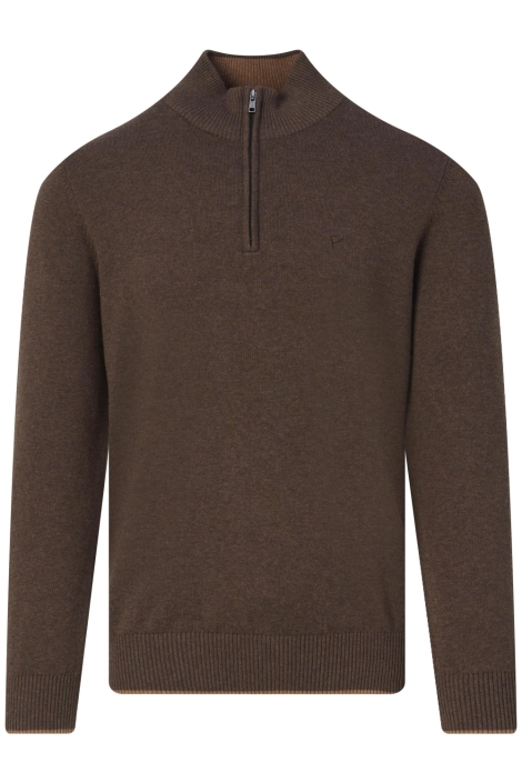 Campbell bruine heren trui | Vooraanzicht