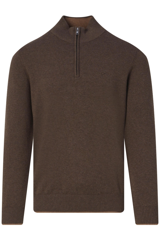 Campbell bruine heren trui | Vooraanzicht