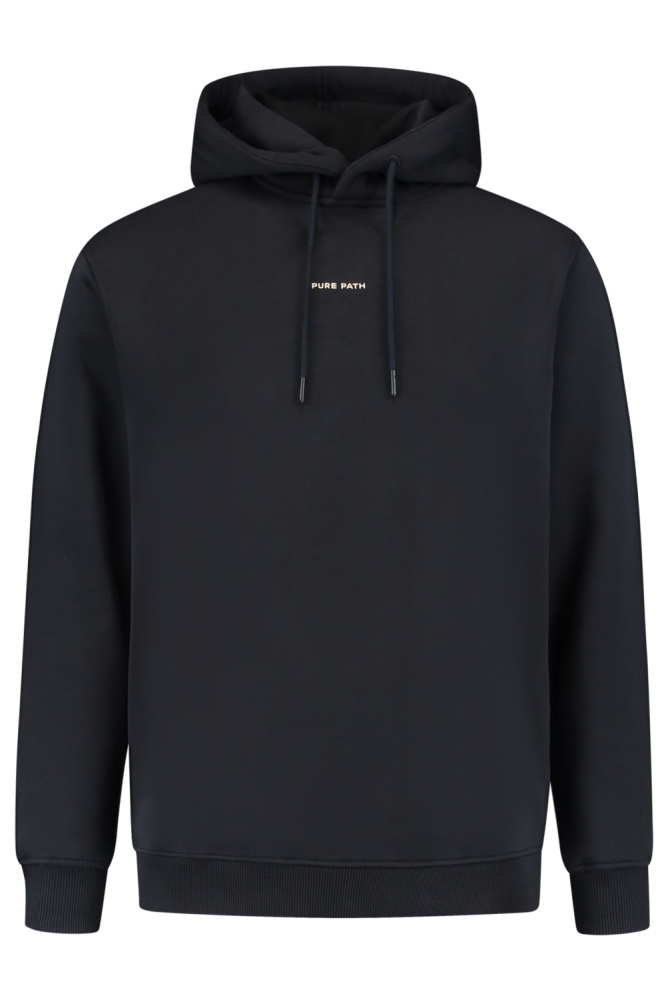 Pure Path blauwe heren sweater | Vooraanzicht