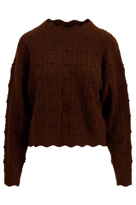 Zusss bruine dames trui | Vooraanzicht