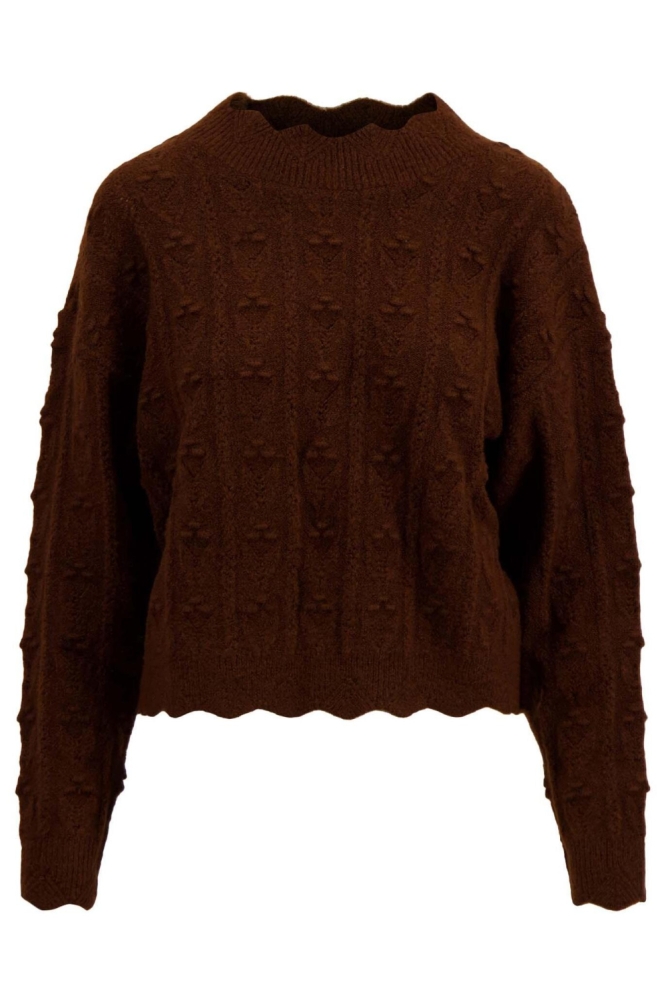Zusss bruine dames trui | Vooraanzicht