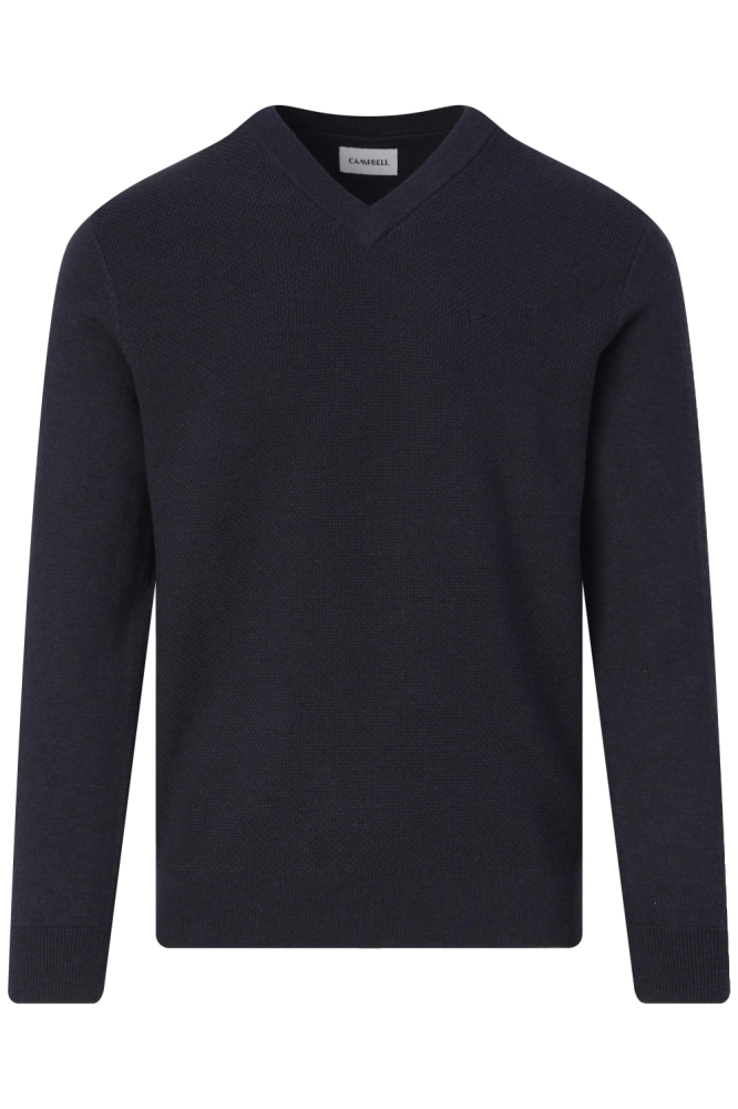 Campbell blauwe heren trui | Vooraanzicht