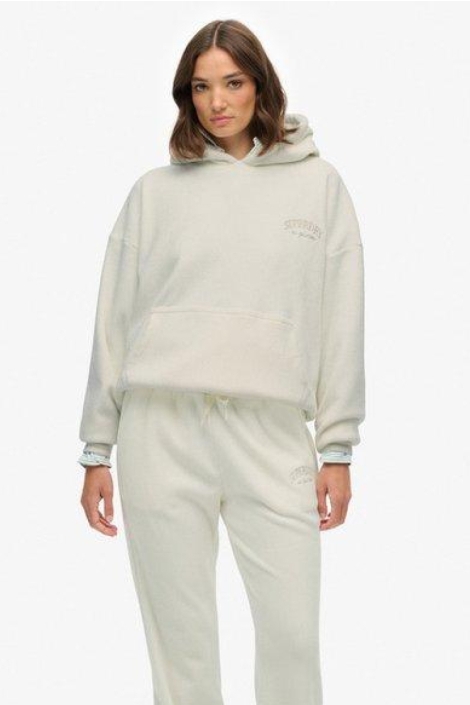 Superdry witte dames sweater | Model vooraanzicht