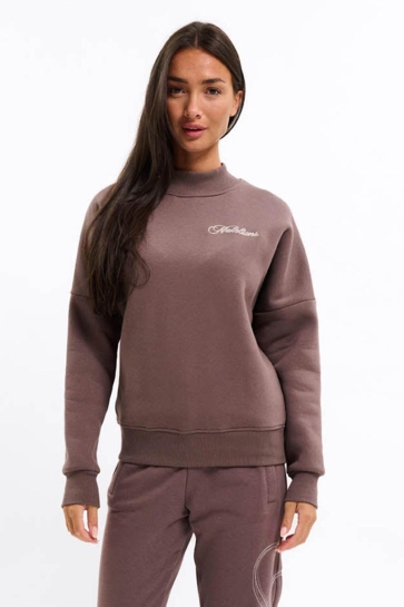 Malelions Trui KYLIE SWEATER MD1 AW25 05 STONE BROWN