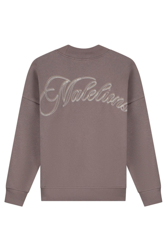 Malelions paarse dames sweater | Achteraanzicht