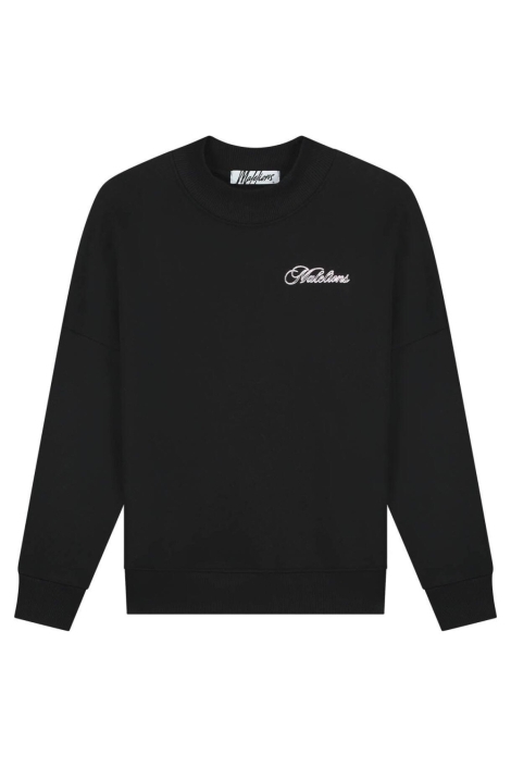 Malelions zwarte dames sweater | Vooraanzicht