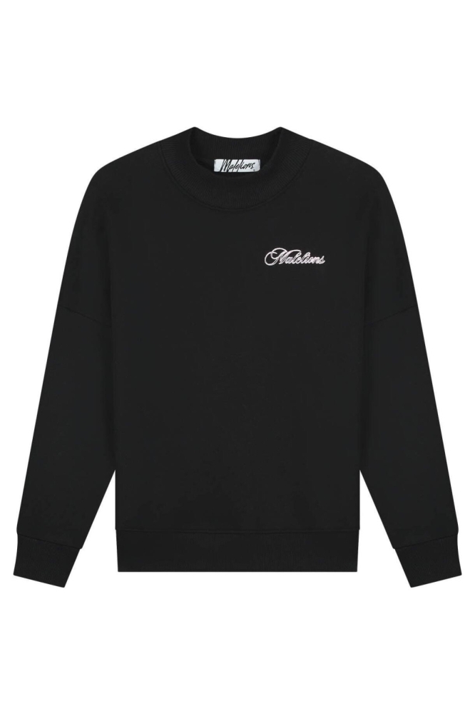 Malelions zwarte dames sweater | Vooraanzicht