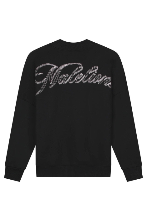 Malelions zwarte dames sweater | Achteraanzicht
