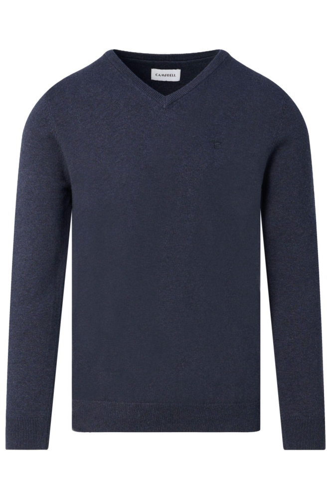 Campbell blauwe heren trui | Vooraanzicht