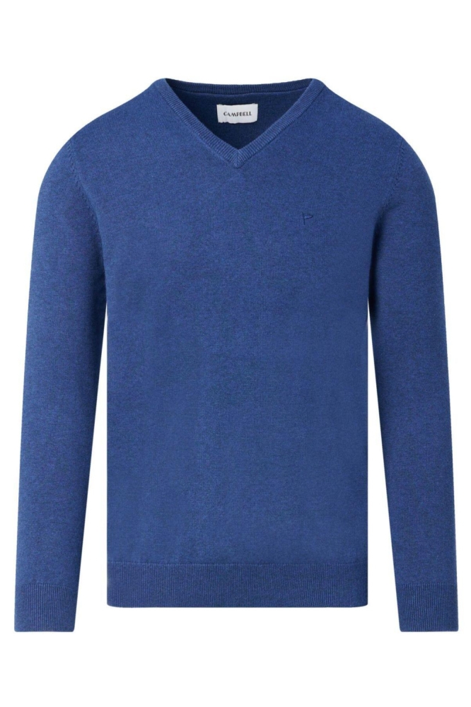Campbell blauwe heren trui | Vooraanzicht