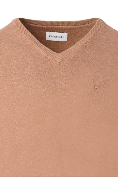 Campbell bruine heren trui | Close up