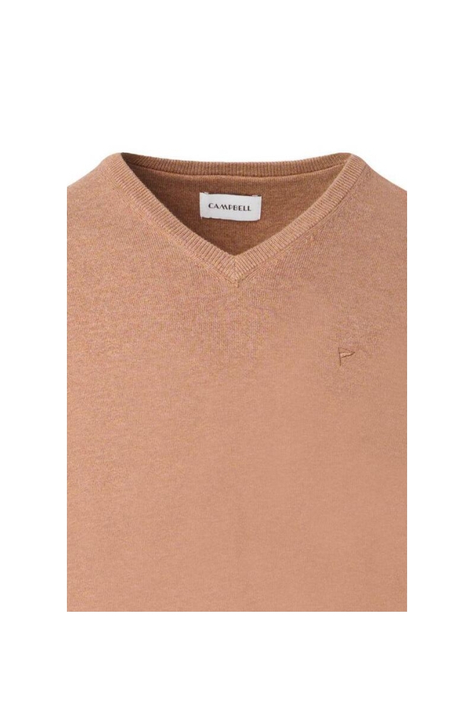 Campbell bruine heren trui | Close up