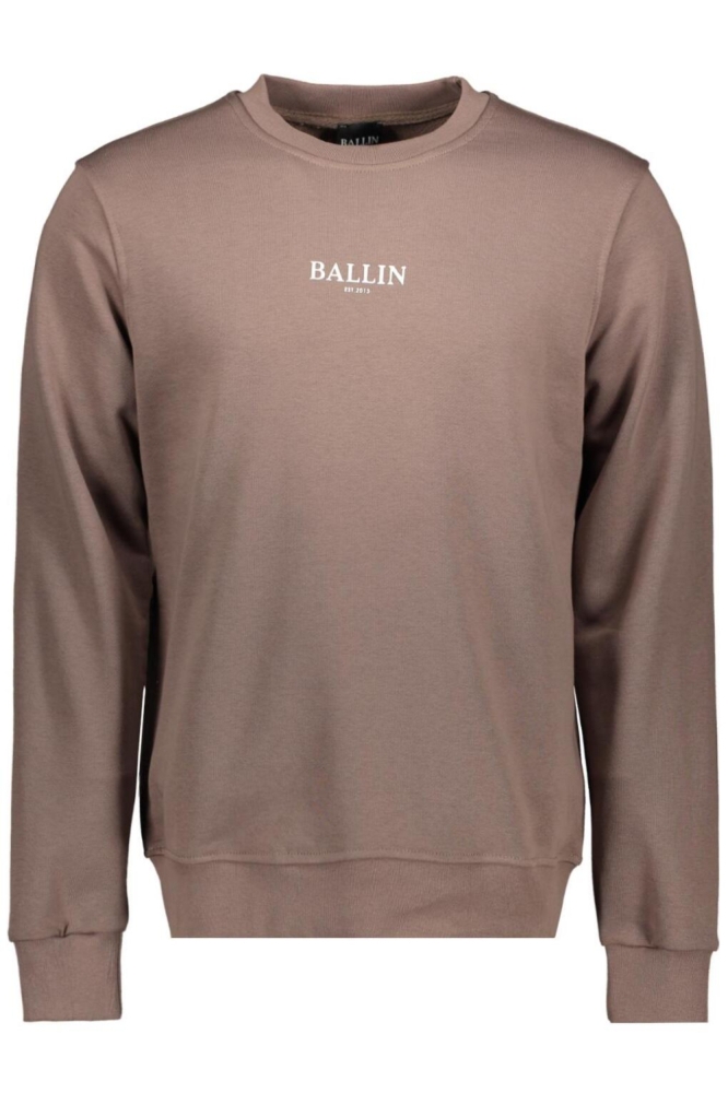 Ballin bruine heren sweater | Vooraanzicht