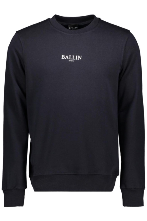 Ballin blauwe heren sweater | Vooraanzicht