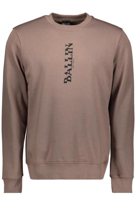 Ballin bruine heren sweater | Vooraanzicht