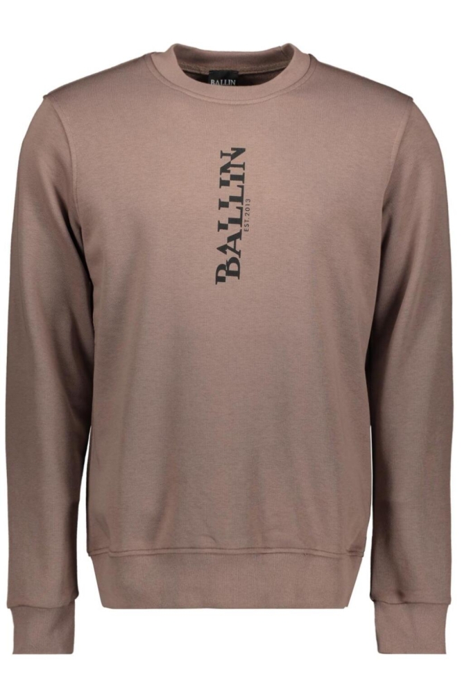 Ballin bruine heren sweater | Vooraanzicht