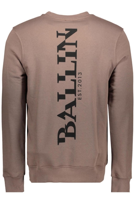 Ballin bruine heren sweater | Achteraanzicht