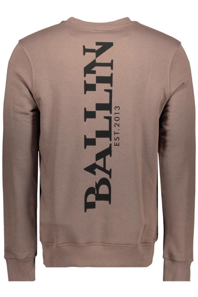 Ballin bruine heren sweater | Achteraanzicht