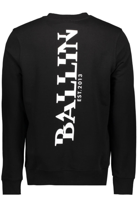 Ballin zwarte heren sweater | Achteraanzicht