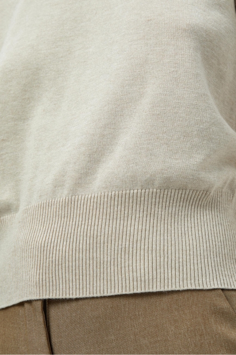 Minus beige dames trui | Close up