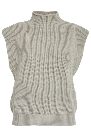 Minus Trui NAOMI KNIT VEST MI6751 331 STRING GREY