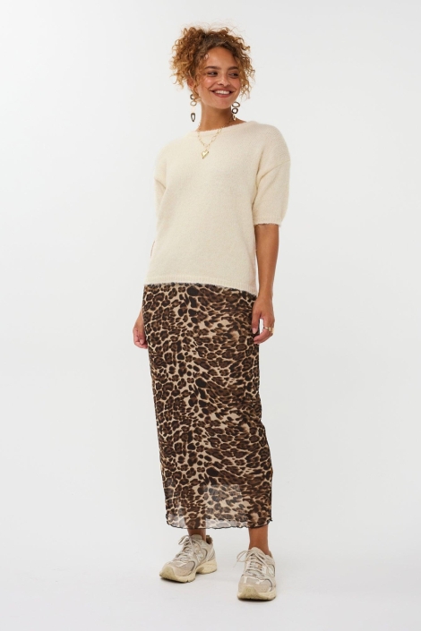 Ydence beige dames trui | Model