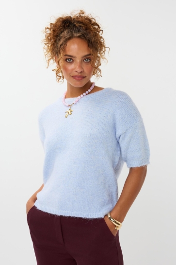 Ydence KNITTED SWEATER EDDIE FC2520 164 LIGHT BLUE