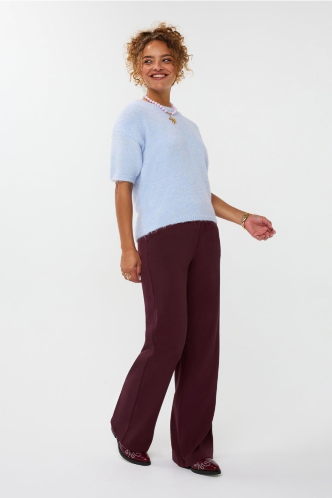 Ydence blauwe dames trui | Model