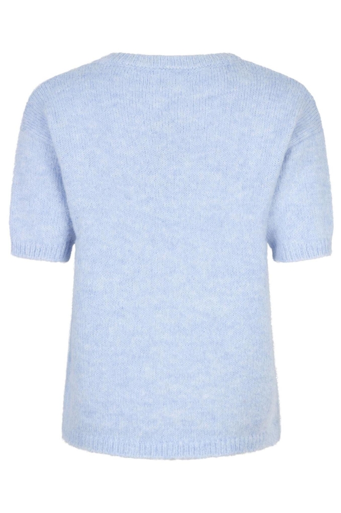 Ydence blauwe dames trui | Achteraanzicht