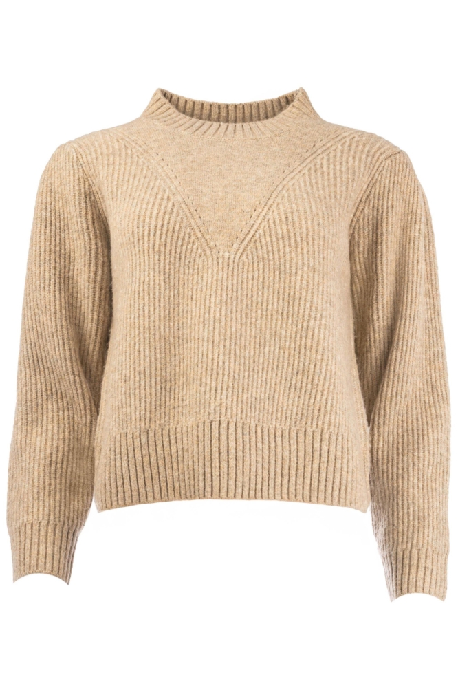I-coni-K beige dames trui | Vooraanzicht
