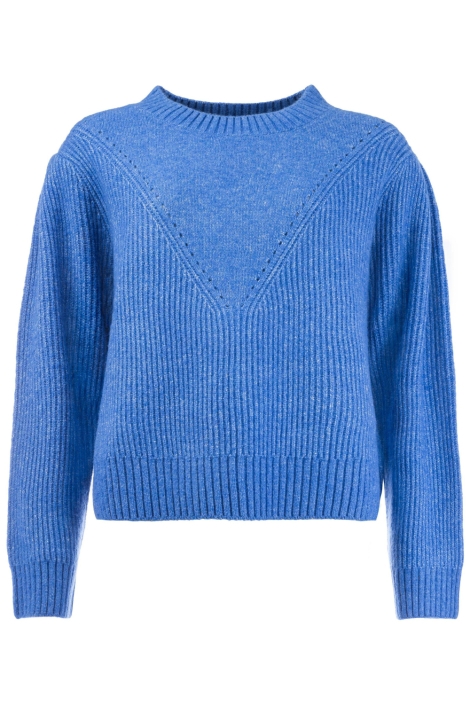 I-coni-K blauwe dames trui | Vooraanzicht