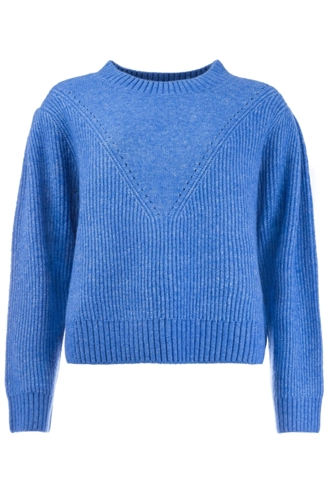 I-coni-K blauwe dames trui | Vooraanzicht