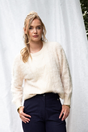 I-coni-K HAIRY FEATHER CABLE 25W P453 01 03 OFF WHITE