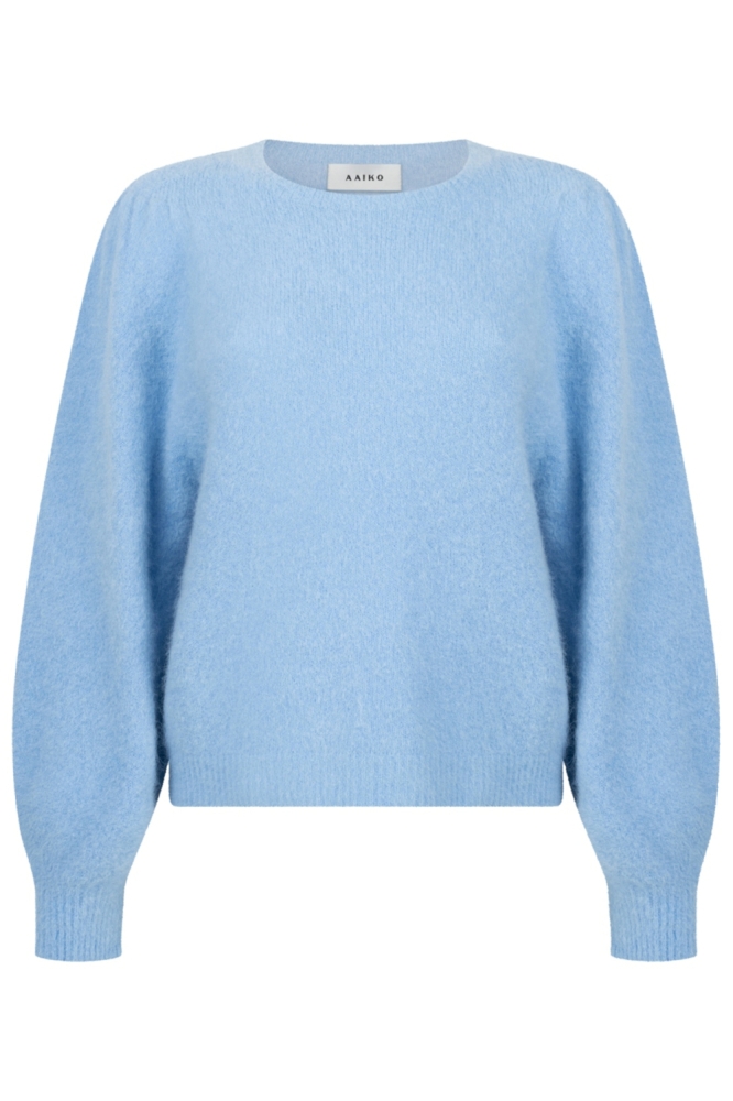 Aaiko blauwe dames trui | Vooraanzicht