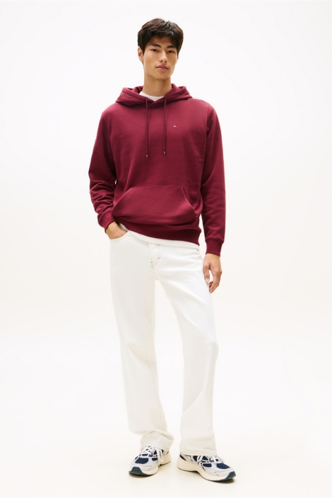 Tommy Jeans bordeaux heren sweater | Model