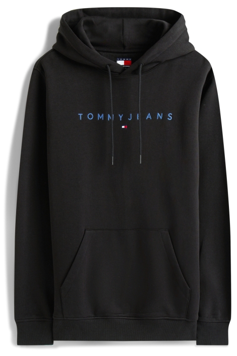 Tommy Jeans zwarte heren sweater | Vooraanzicht