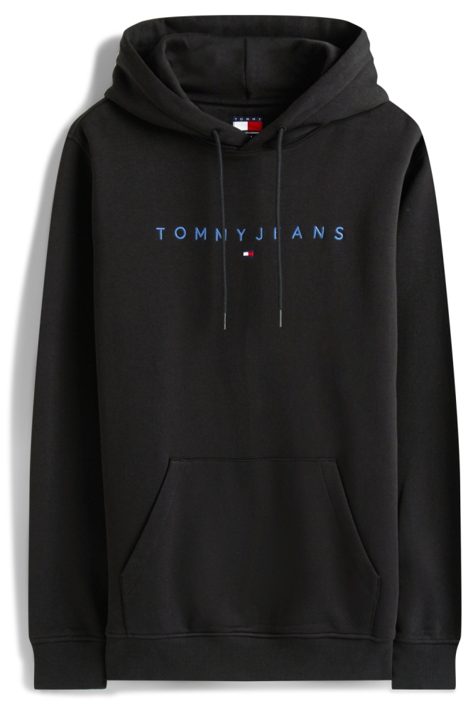Tommy Jeans zwarte heren sweater | Vooraanzicht
