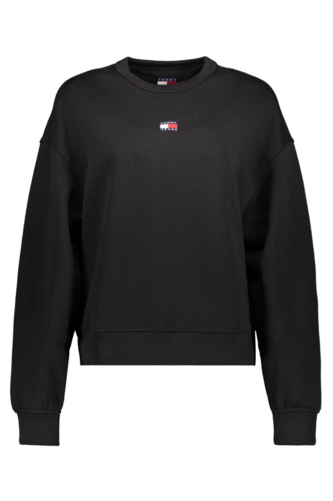 Tommy Jeans zwarte dames sweater | Vooraanzicht