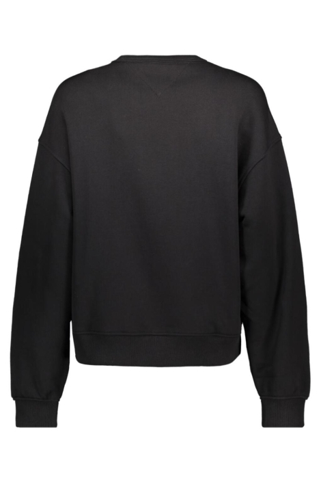 Tommy Jeans zwarte dames sweater | Achteraanzicht