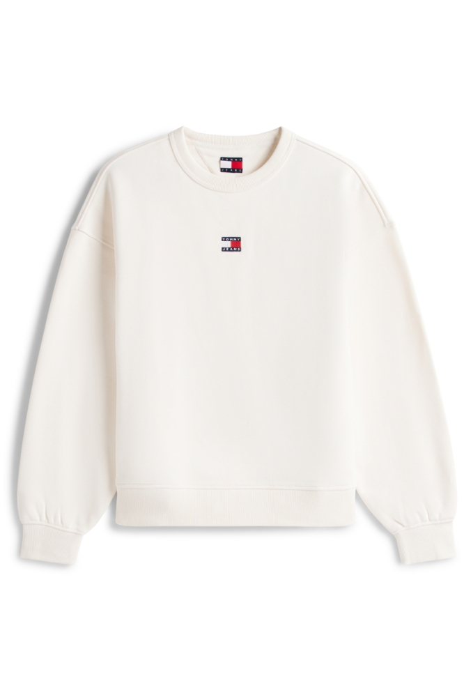 Tommy Jeans witte dames sweater | Vooraanzicht