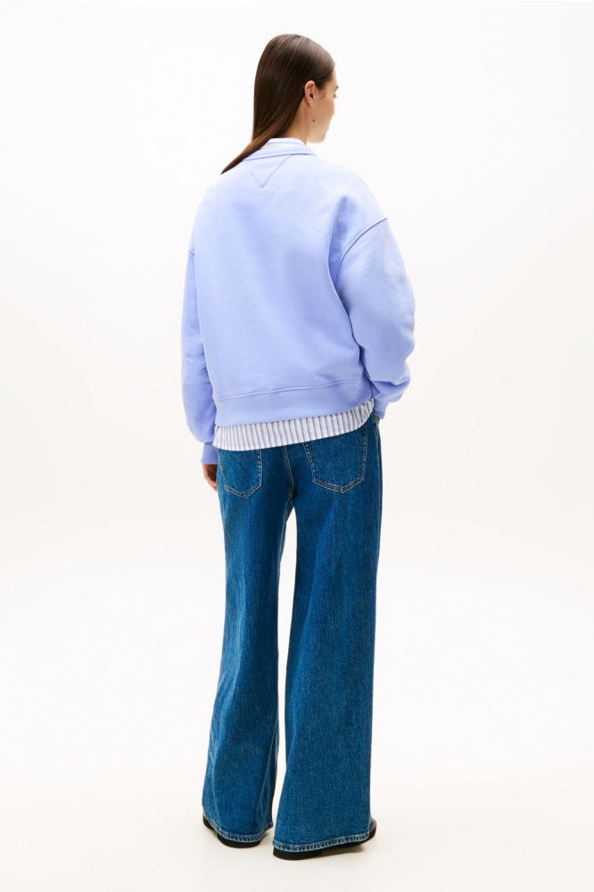 Tommy Jeans paarse dames sweater | Model achteraanzicht